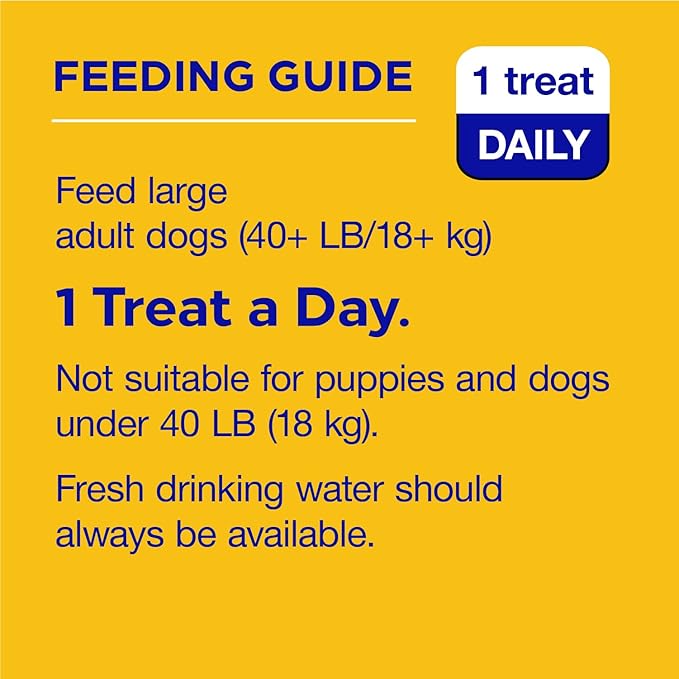 Pedigree DENTASTIX Adult Large Dog Dental Care Treats, Bacon Flavor, 2.08 lb. Pack (40 Treats) (Pack of 2)