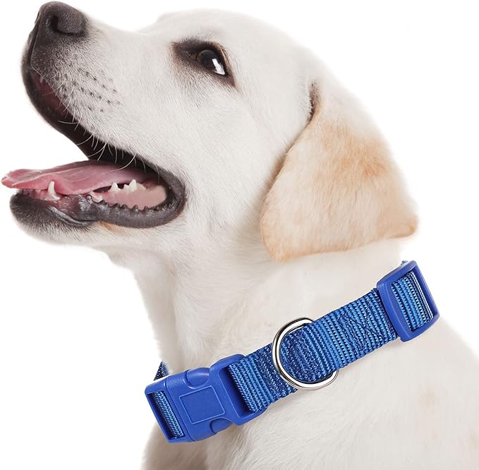 Amylove 27 Pcs Dog Collar Bulk Adjustable Nylon Puppy Collar for Small Medium Large Dogs Multiple Pet with Quick Release Buckle for PET Travel Walk Daily(Medium,Classic Colors)
