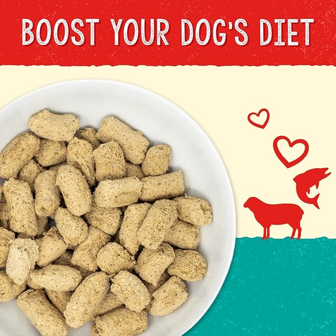 Stella & Chewy's – Stella’s Solutions Skin & Coat Boost – Grass-Fed Lamb & Wild-Caught Salmon Dinner Morsels – Freeze-Dried Raw, Protein Rich, Grain Free Dog Food – 4.25 oz Bag