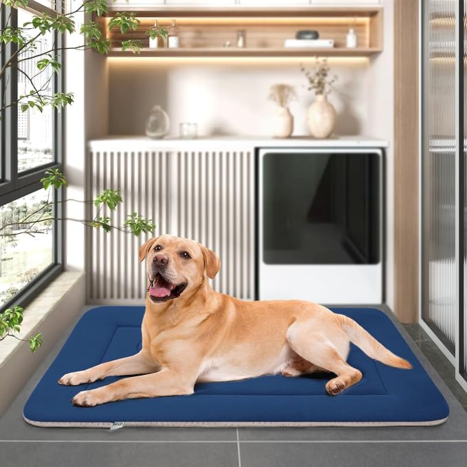 JoicyCo Dog Bed Large Crate Mat 42 in Non-Slip Washable Soft Mattress Kennel Pads