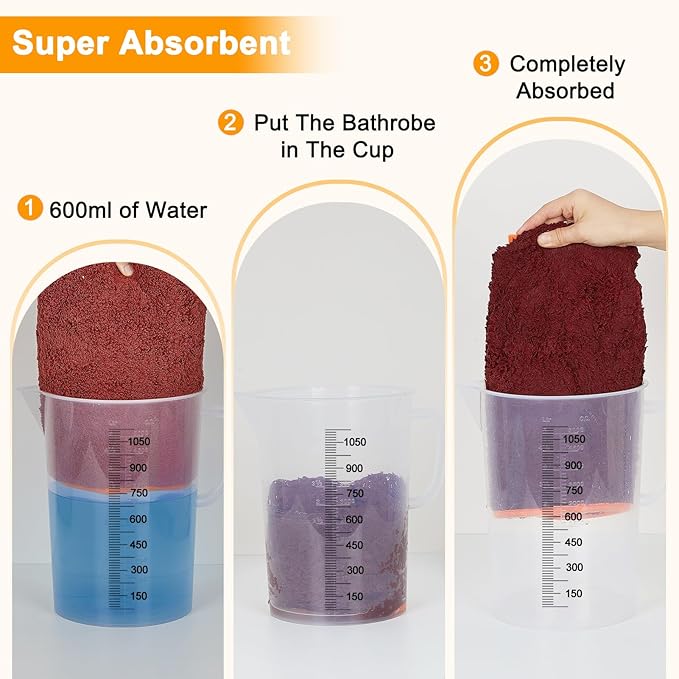 Dog Bathrobe Super Absorbent Dog Towels for Drying Dogs Large Quick Drying Puppy Robes for After Bath Soft Puppy Towel Adjustable Dry Coat to Keep Warm(S-XXL)