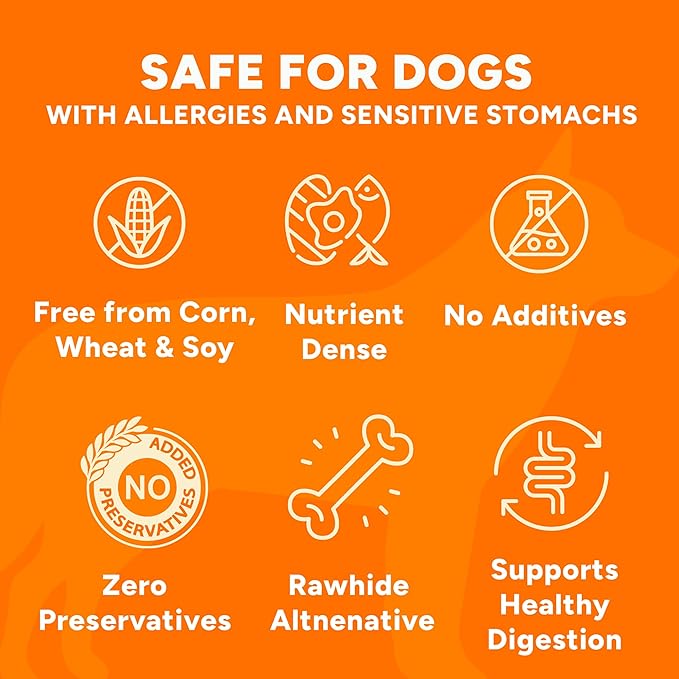 Gaines Family Farmstead Sweet Potato Dog Bones 4 Pack – 32 oz, All-Natural, Single Ingredient, Grain-Free Dog Treats for Digestive Health, Training & Rewards – High-Fiber, Made in USA