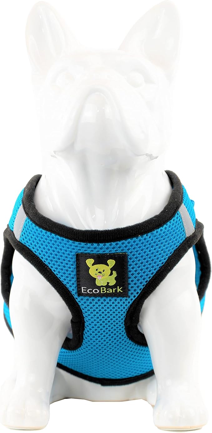 EcoBark Step in Dog Harness Reflective Soft Ultra Padded Mesh Dog Harnesses for XXS, XS, Small, and Medium Dogs Eco-Friendly Comfort Secure Halter No Pull Adjustable Pet Vest