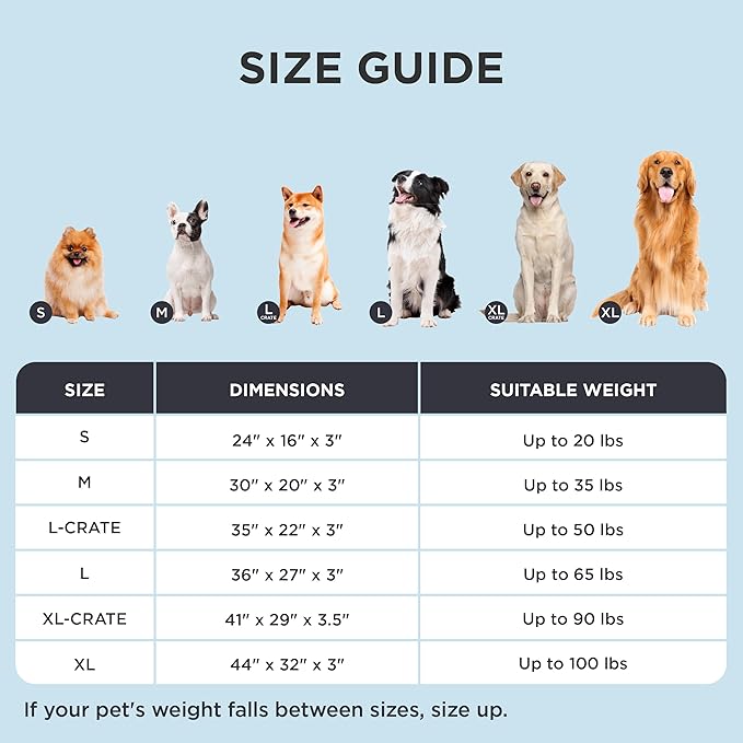 Bedsure Cooling Dog Bed for Small Dogs - Orthopedic Waterproof Puppy Beds with Removable Washable Cover, Egg Crate Foam Pet Mat, Suitable for Pet Up to 20 lbs