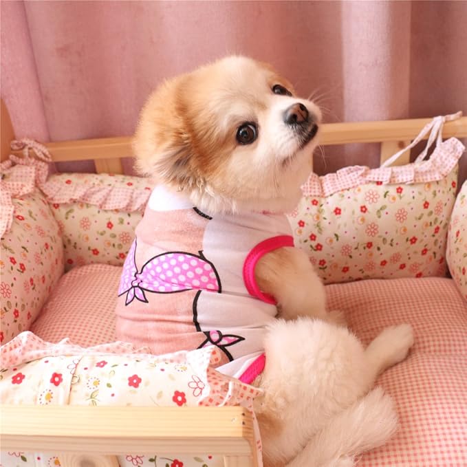 Small Dog Shirts Female Thanksgiving Outfit Festivals Apparels T-Shirt Princess Doggie Clothes Little Dog Winter Sweater Teacup Dog Clothes
