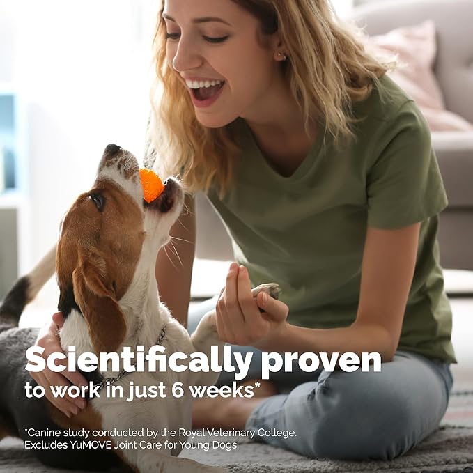 Lintbells YuMOVE Joint Supplement Dog Chews - Contains Glucosamine, Green Lipped Mussel - Natural Relief from Hip Ache, Stiff Joints - 1 Month’s Supply (Small & Medium)