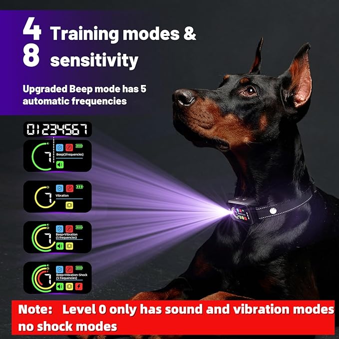 Bark Collar 2 Pack,Bark Collar for Large Medium Small Dogs 8-120lbs,Rechargeable Anti Bark Training Collar with 7 Adjustable Sensitivity, Barking Collar with Beep Vibration