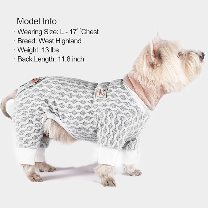 KYEESE Dog Pajamas for Large Dogs Cotton Dogs Pajamas Onesie Soft Dog Apparel