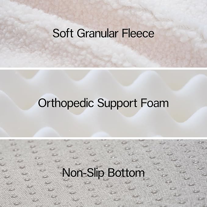 MEWOOFUN Cat Couch Bed, Modern Elevated Cat Bed with Nonskid Bottom, Orthopedic Pet Sofa Bed with Removable Washable Cover, Wooden Pet Furniture for Kitty Puppy, Purple & White