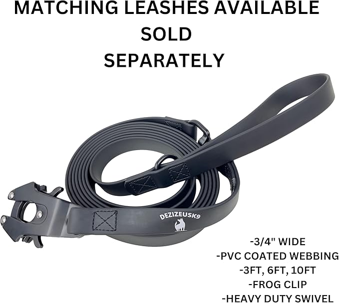 Tactical Dog Collar 2 Inch Wide Thick Heavy Duty Military Style with Metal Buckle, Adjustable for Medium - Large Breeds, Durable K9 Training Gear with Patch Area, USA Flag Patch, Strong and Secure Fit