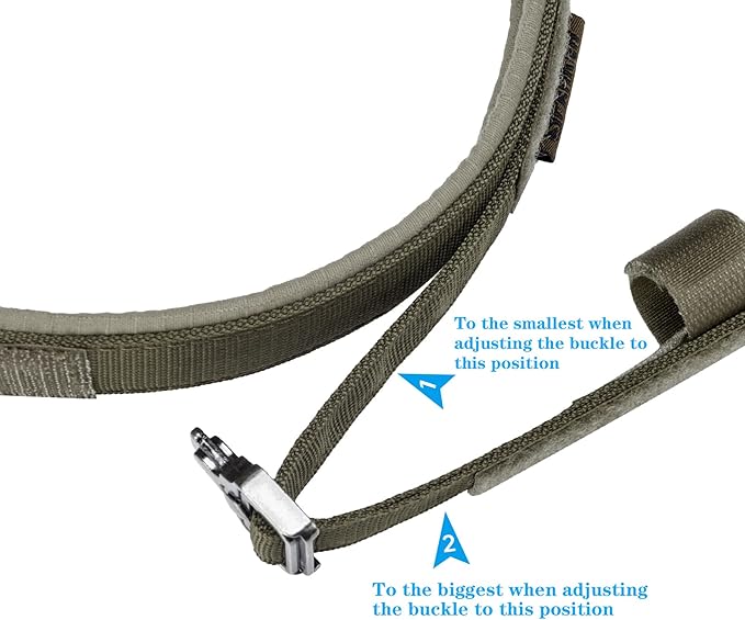 EXCELLENT ELITE SPANKER Tactical Dog Collar Nylon Adjustable Training Collar Military Dog Collar Heavy Duty Metal Buckle with Control Handle for Medium and Large Dogs with Patches(Ranger Green-XL)