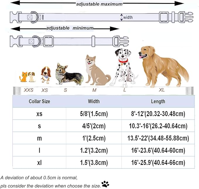 DOGWONG Cotton Dog Collar with Bow, Adjustable Wedding Collar for Small to Large Dogs