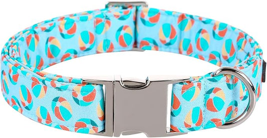 Lionet Paws Boy Dog Collar, Comfortable Adjustable Cute Sea Lion's Ball Collar with Metal Buckle for Male Dogs, XLarge, Neck 16-26 inches