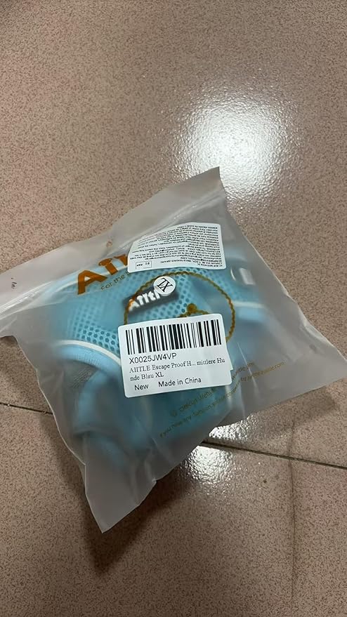 AIITLE Escape Proof Dog Harness - Step in Adjustable Dog Harness No Choke Over with Breathable Mesh and Quick-Release Buckle for Spring- Outdoor Walking, Camping, Training for Medium Dogs Blue XL