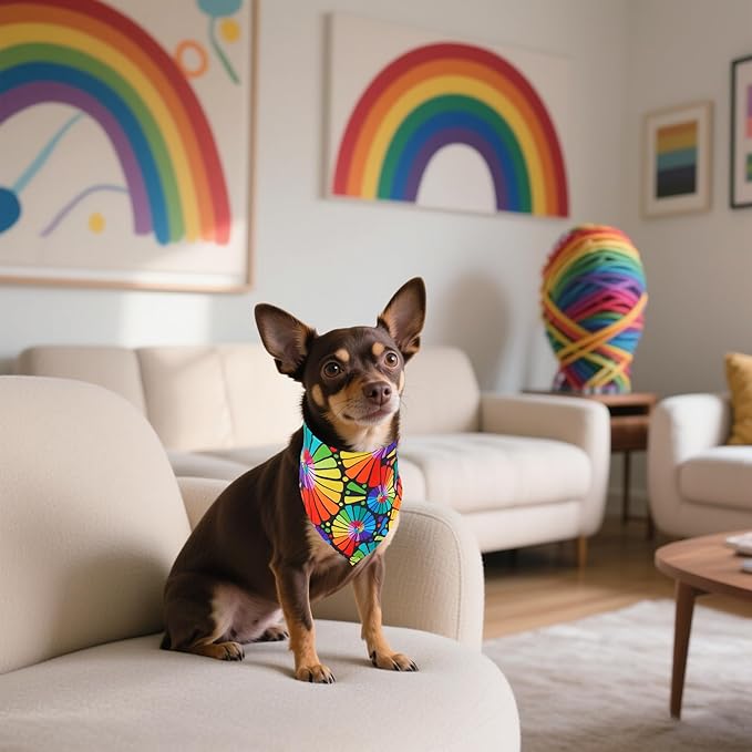 30 Pack Pride Dog Bandanas Bulk for Small Dogs Kittens Breed 18 Inch Rainbow Dog Bandanas XS Puppy Doggy LGBT Dogs Bandana Grooming S