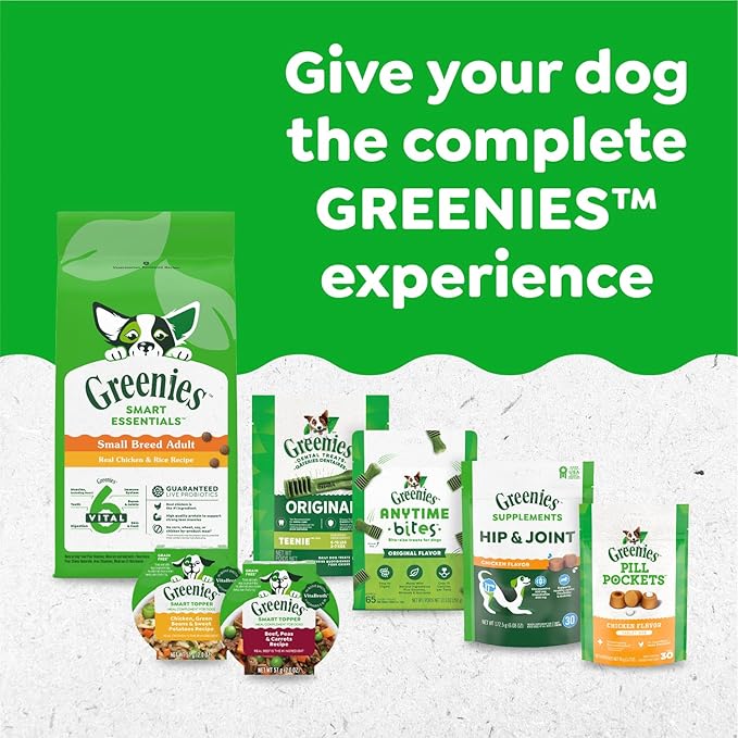 Greenies Large Dental Dog Treats, 3-Flavor Variety Pack, (3) 12 oz. Pouches, 24 Total Treats