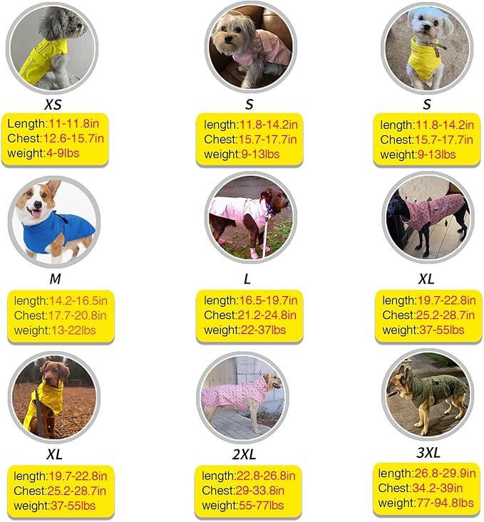 Waterproof Dog Raincoat with Reflective Strip, Adjustable Breathable Rain Coat Jacket with Leash Hole for Dogs (Khaki, Small)