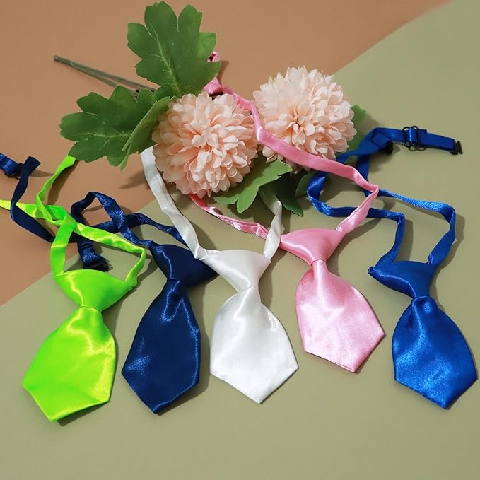 20 PCS Adjustable Pet Ties for Small Dog Neck - Pet Grooming Daily Wearing Birthday Photography Holiday Festival Party