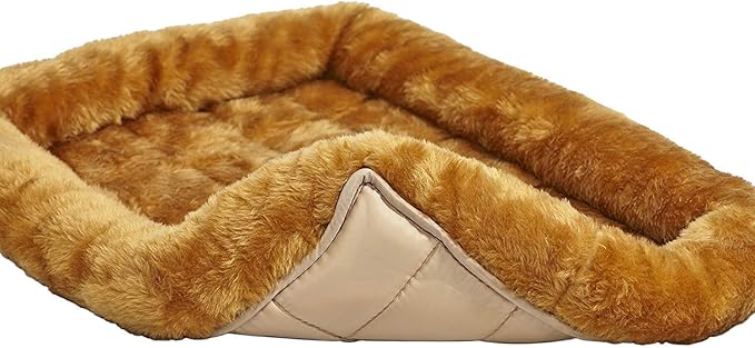 MidWest Homes for Pets Bolster Pet Bed for Dogs & Cats 54L-Inch Cinnamon Dog Bed or Cat Bed w/Comfortable Bolster | Ideal for Giant Dog Breeds (Great Dane/Mastiff) & Fits a 54-Inch Dog Crate