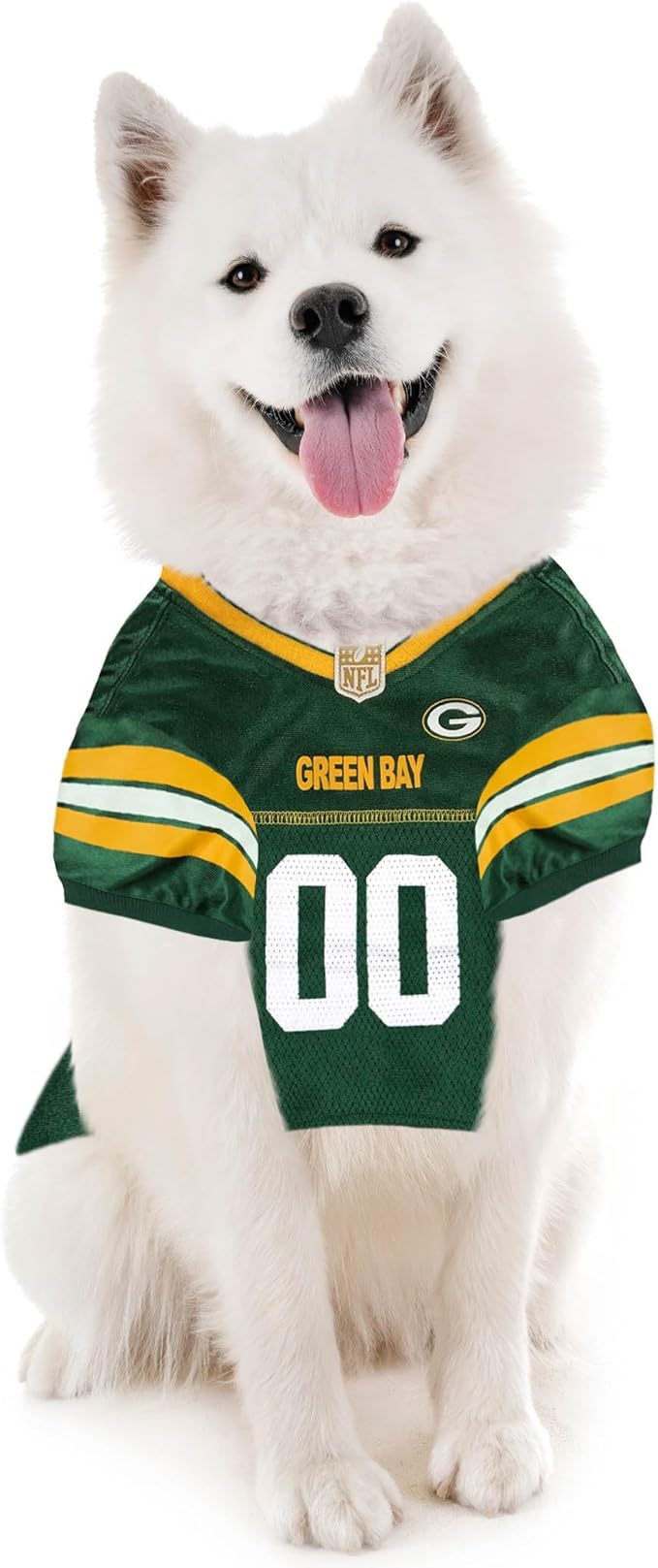 Pets First Green Bay Packers Dog Jersey, Size X-Small - Best Football Jersey Costume for Dogs & Cats
