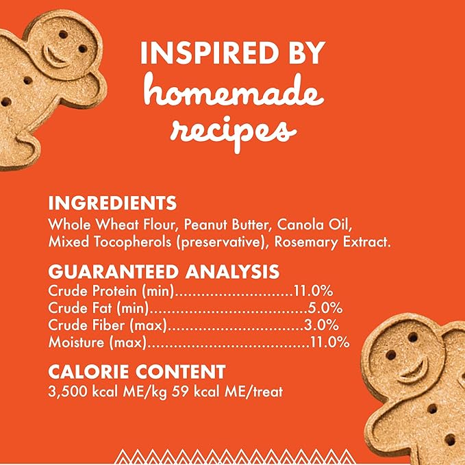 Buddy Biscuits Crunchy Dog Treats, Peanut Butter, 18 oz. Box