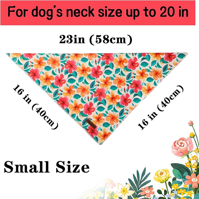 Unique Style Paws Cotton Dog Collar with Bow Floral Plaid Colorful Dog Collar with Bow Tie for Small Medium Large Dogs Pets Gifts