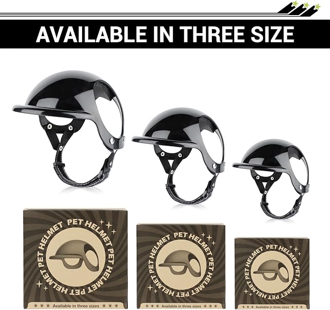 LESYPET Dog Helmet for Medium Dog, Dog Helmet with Ear Holes and Adjustable Strap Safety Helmets for Dogs for Outdoor Driving Riding, Medium
