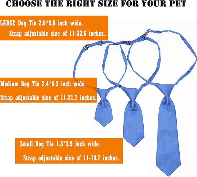 Large Dog Ties 20 PCS Dog Neck Ties for Medium Large Dogs, Adjustable Pet Neckties for Grooming Daily Wearing Birthday Photography Holiday Festival Party Birthday Gift(Large)
