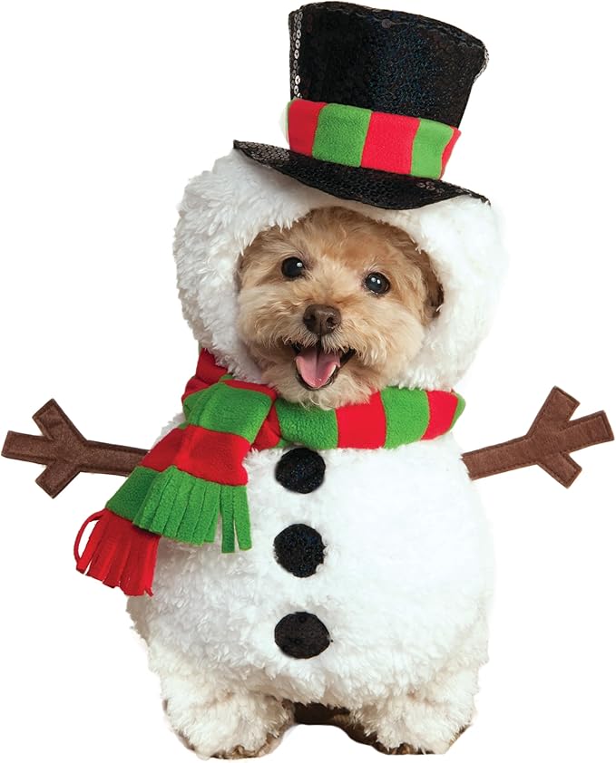 Rubie's Walking Snowman Pet Costume, Large, Multicolor