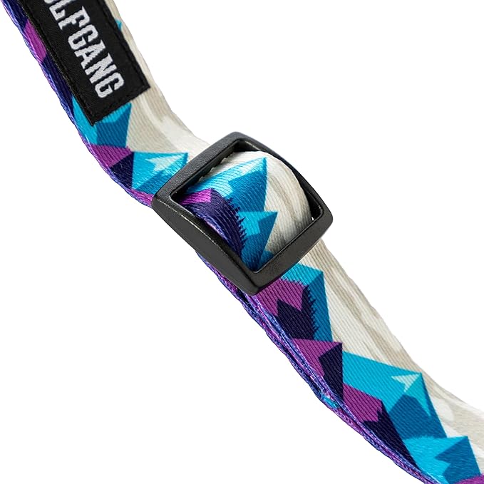 Wolfgang Heavy Duty Martingale Dog Collar with Quick Release Nylon Buckle for Walking & Training, RockyPeaks Print, Large