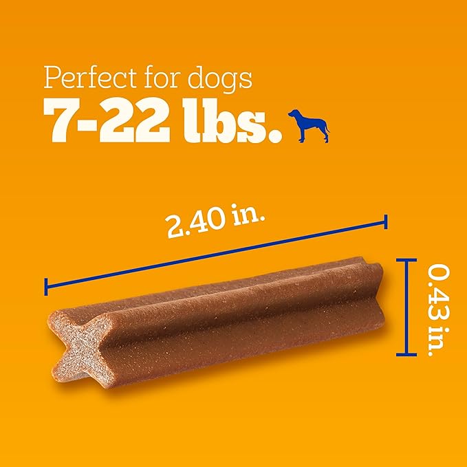 Pedigree Dentastix Toy & Small Breed Dog Treats, Beef Flavor, 24 Treats (Pack of 7)