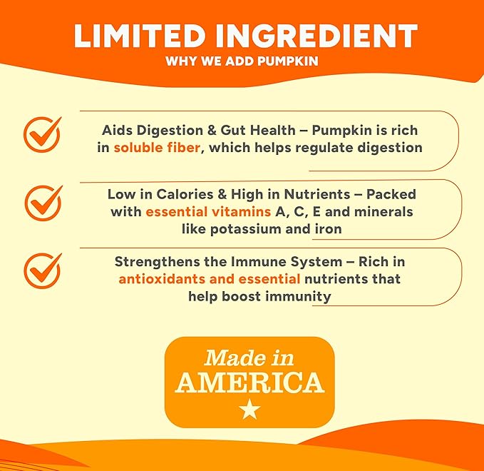 Gaines Family Farmstead Sweet Potato & Pumpkin Dog Bones – 40 oz, Natural, Grain-Free Dog Treats for Digestive Health & Immunity – High-Fiber, Vitamin-Rich Chews for All Dogs, Made in USA