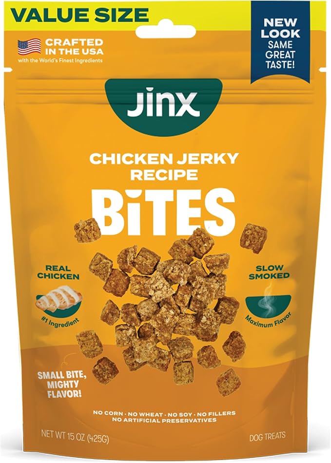 Jinx Chicken Bites Jerky Dog Treats, 15-oz Bag