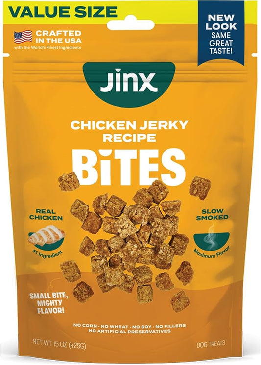 Jinx Chicken Bites Jerky Dog Treats, 15-oz Bag