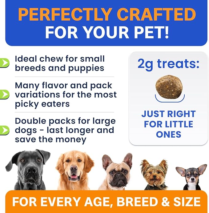 (Extra Strength) Calming Melatonin for Dogs Sleep - 6mg Dog Melatonin Chews for Small & Large Dogs, Puppy Melatonin Treats - Calming Aid for Dogs - Medium Doggie Sleeping Pills - 120 Treats
