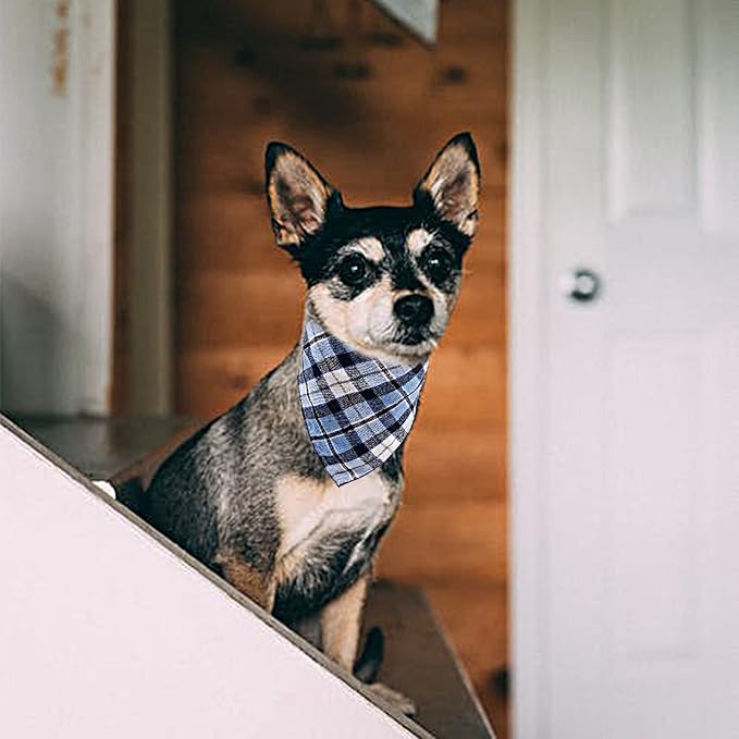 100Pcs/Pack Small Dog Bandana Bulk 24.4*17.3in Pet Bandanas Pack Kerchief Washable Triangle Bibs Head Scarves Scarfs Random Pattern for Boys and Girls Medium Cat Doggy Puppies Grooming Costume