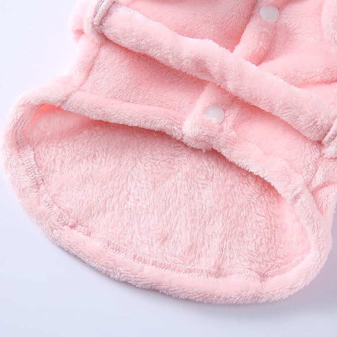 Petyoung Pet Bathrobe Dog Pajama Thickened Hooded Bathrobe Quick Drying and Super Absorbent Dog Bath Towel Soft Pet Nightwear for Puppy Small Dogs Cats