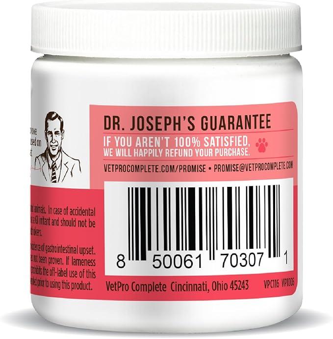 Dr. Joseph's VetPro Complete Multivitamin Dog Supplement, 60 Count, 5 in 1 Chew with Vitamins, Enzymes & Nutrients,Glucosamine for Hip and Joint Health, Immune System and Allergy Support