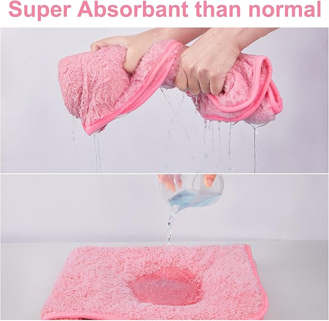 Bienbee Dog Bathrobe, Quick Drying Super Absorbent Dog Robes for After Bath, Warm Keeping Dogs Towel, Dogs Bath Supplies, Pink S