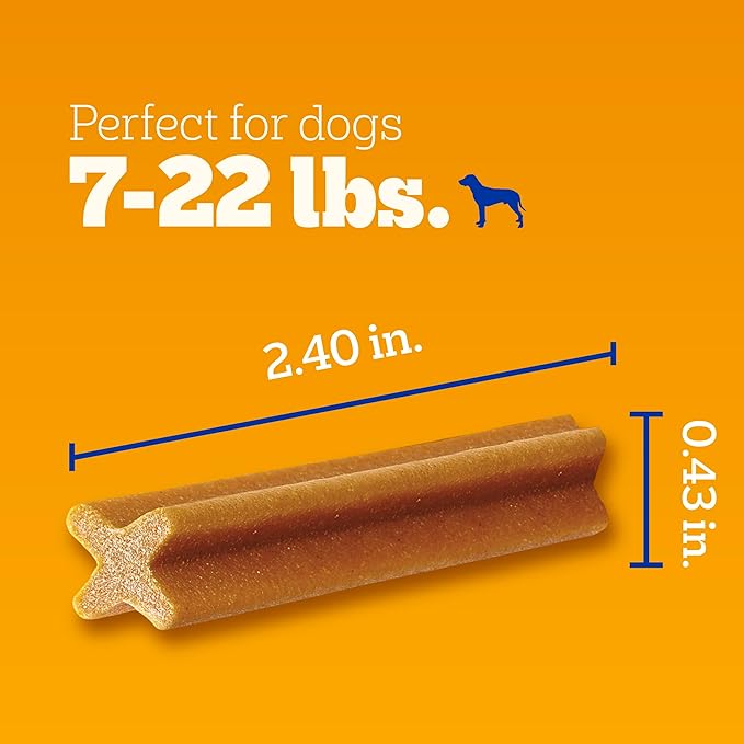 Pedigree Dentastix Dental Care Treats Toy & Small Breed, Original With Real Chicken, 24 Treats (Pack of 7)