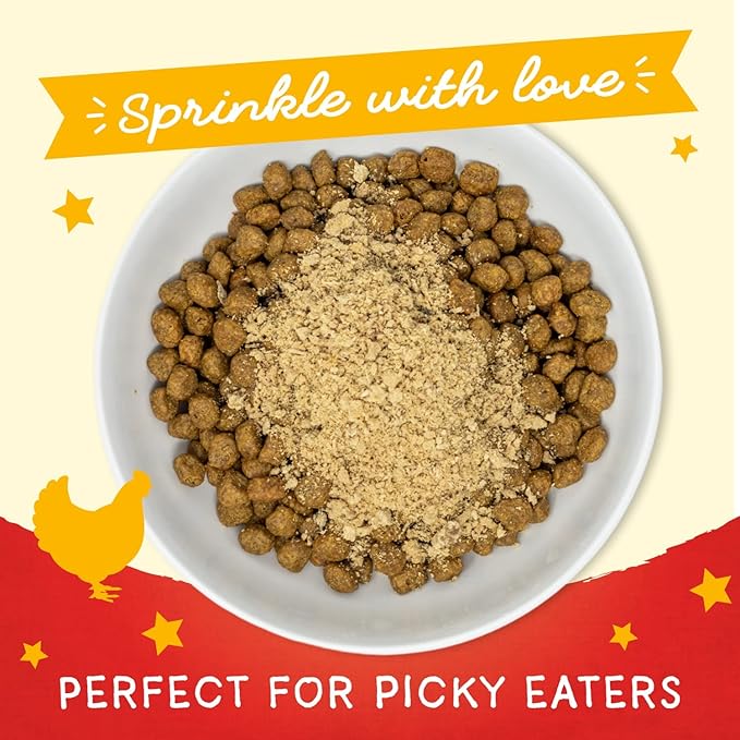 Stella & Chewy's Freeze-Dried Raw Marie's Magical Dinner Dust - Premium Chicken Dog Food Topper with Organic Fruits & Vegetables - Perfect for Picky Eaters - 7oz
