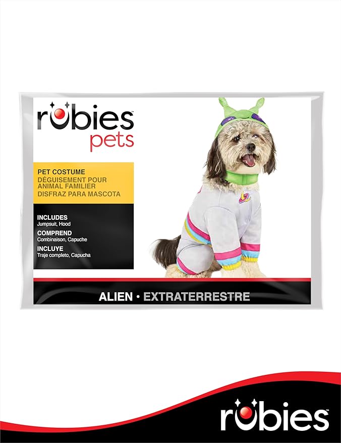 Rubies Alien Fun and Cute Pet Costume Jumpsuit and Hood for Themed Parties and Halloween, Medium