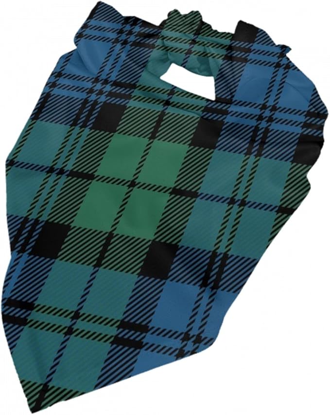 Triangle Plaid Tartan Scottish Clan Campbell Cat & Dog Scarf, Plaid Pet Scarf for Small to Large Dogs & Cats
