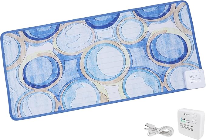 DOGNESS Rechargeable Pet Shock Mat, 31"x15" Safe Cat Repellent Mat Electronic Training Pads Keep Dogs and Cats Off Couch, Bed, Indoor Cat Deterrent Mat (Geometric Patterns)