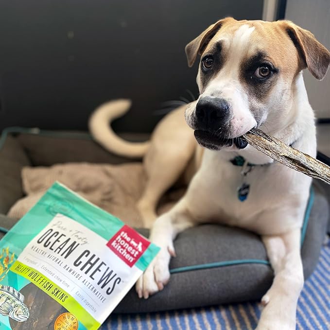 The Honest Kitchen Ocean Chews™ Hearty Wolffish Skins Dog Treats, 3.25 oz (Beams™)