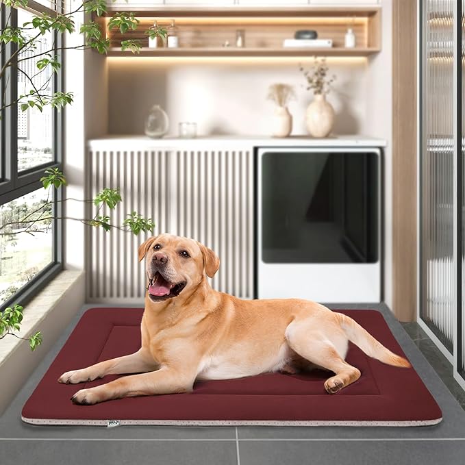 JoicyCo Dog Bed Large Crate Mat 42 in Non-Slip Washable Soft Mattress Kennel Pads