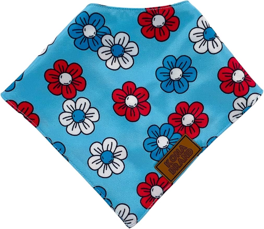 Premium Dog Bandanas (Medium, Poppy)