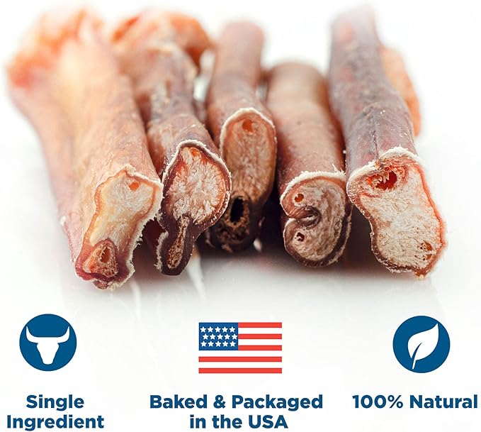 Best Bully Sticks 6 Inch Thick Bully Sticks for Dogs - 10 Count (Pack of 1) - Natural Grass-Fed Beef, Single Ingredient, Grain and Rawhide Free - Large Breeds