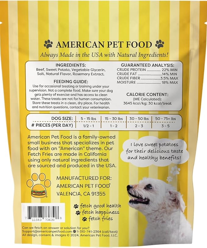 Beef and Sweet Potato Jerky, All Natural Dog Treats, Soft and Chewy, Made in USA, Grain Free (16 oz)