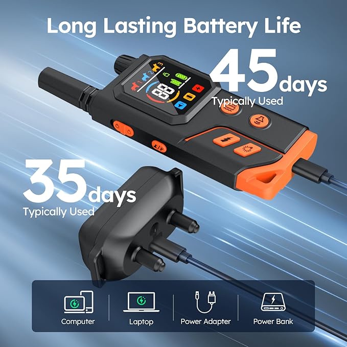 Dog Shock Collar 2 Dogs,4000FT with Flash Light for Night Walks, Dog Training Collar with Remote Control, E Collar with Adjustable Pitch Beep,Vibration and Shock,Rechargeable Waterproof Shock Collar